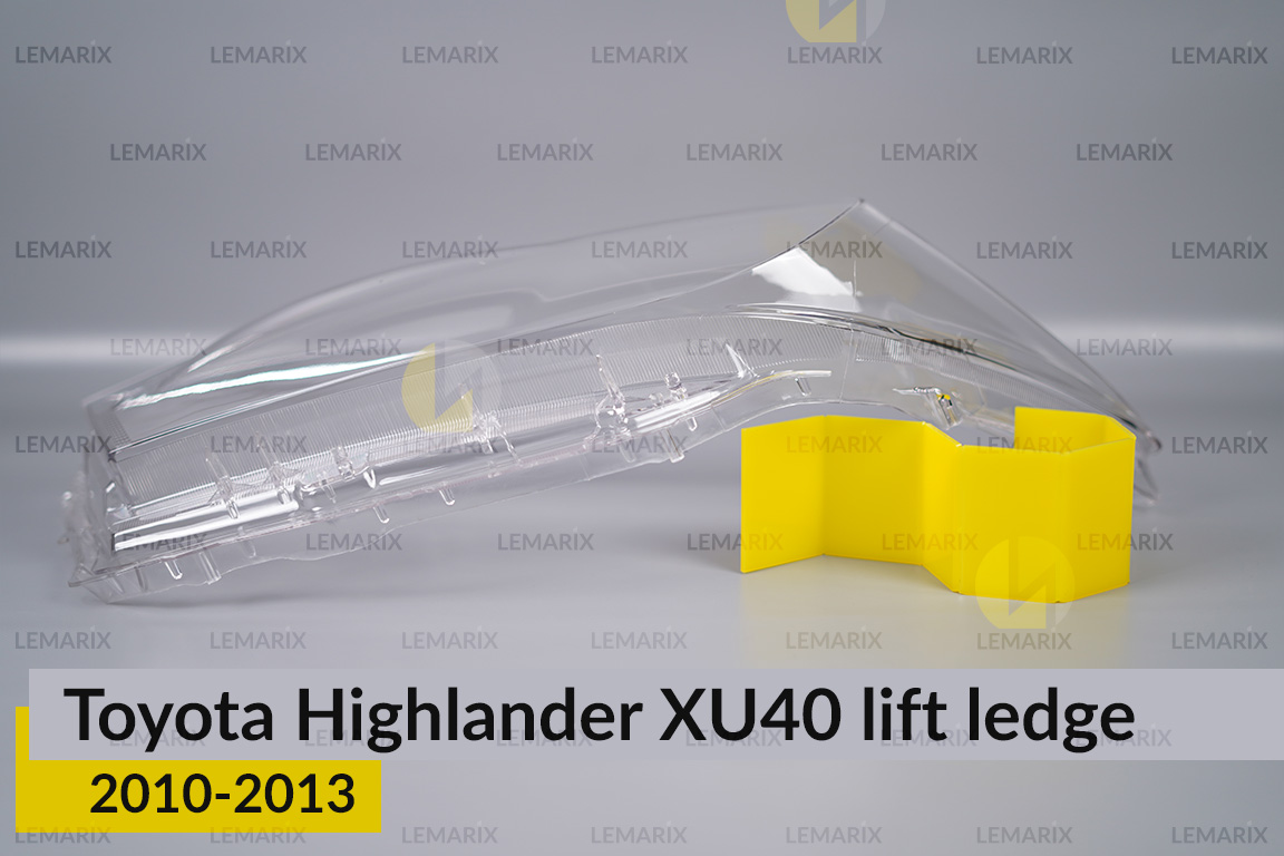 Скло фари Toyota Highlander XU40 (2010-2013) виступ рест праве