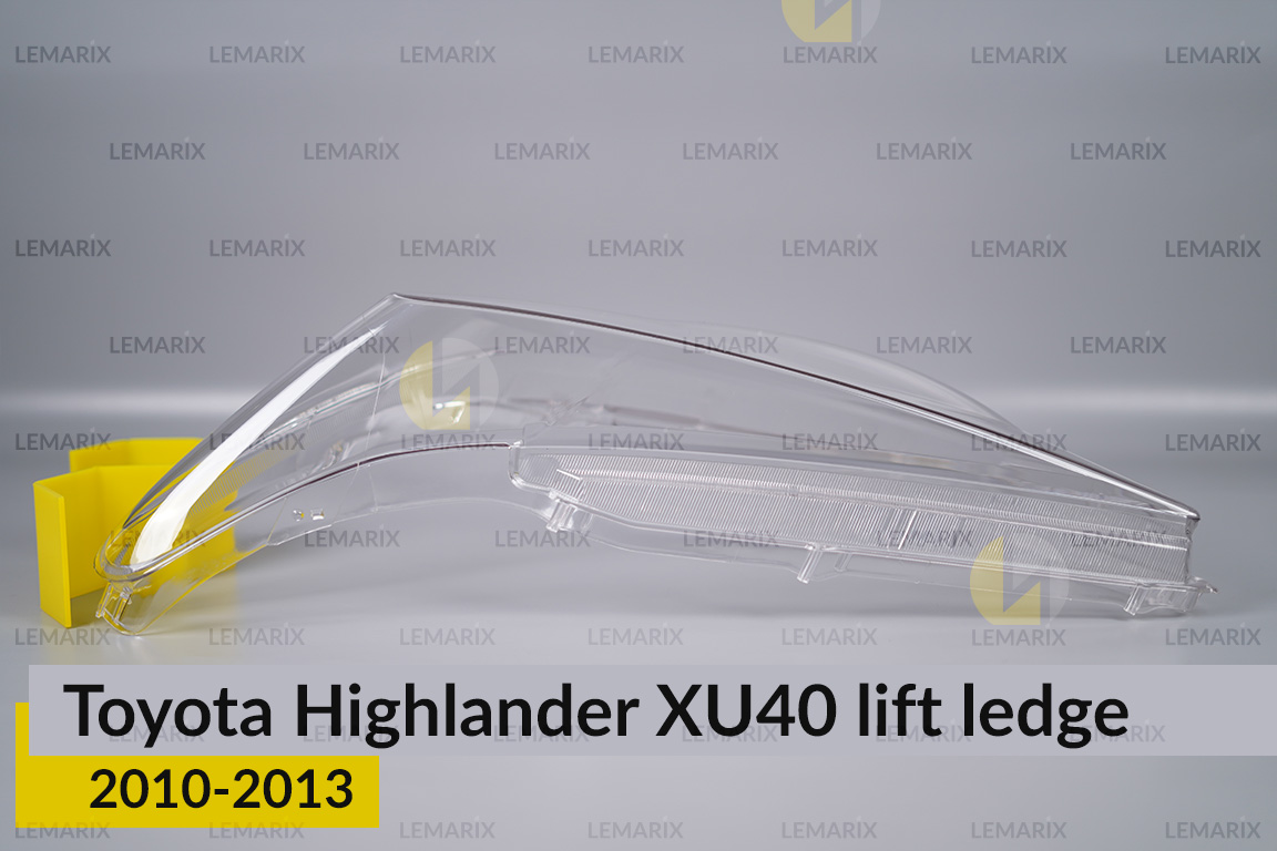 Скло фари Toyota Highlander XU40 (2010-2013) виступ рест праве