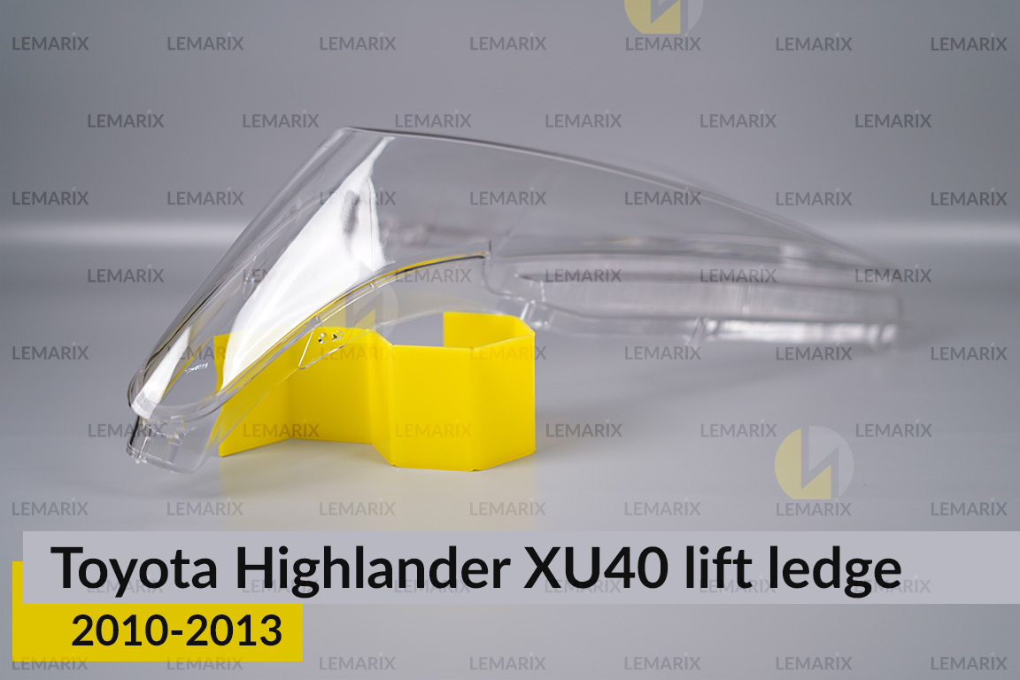 Скло фари Toyota Highlander XU40 (2010-2013) виступ рест праве