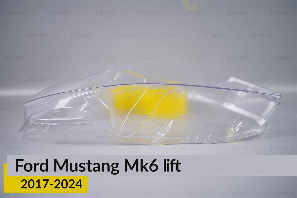 Стекло фары Ford Mustang Mk6 (2017-2024) рест левое