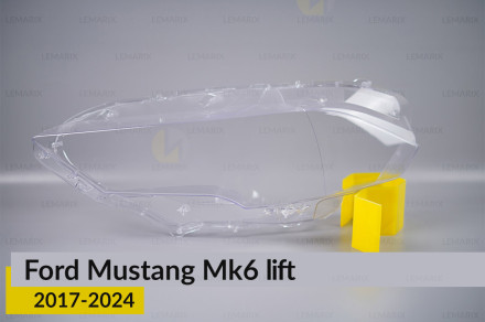 Скло фари Ford Mustang Mk6 (2017-2024) рест ліве