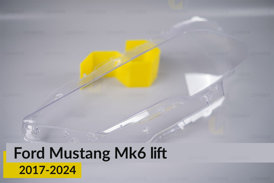 Стекло фары Ford Mustang Mk6 (2017-2024) рест левое