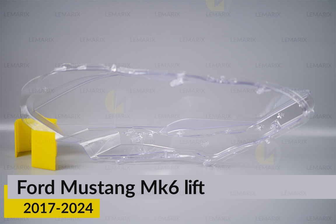 Стекло фары Ford Mustang Mk6 (2017-2024) рест левое