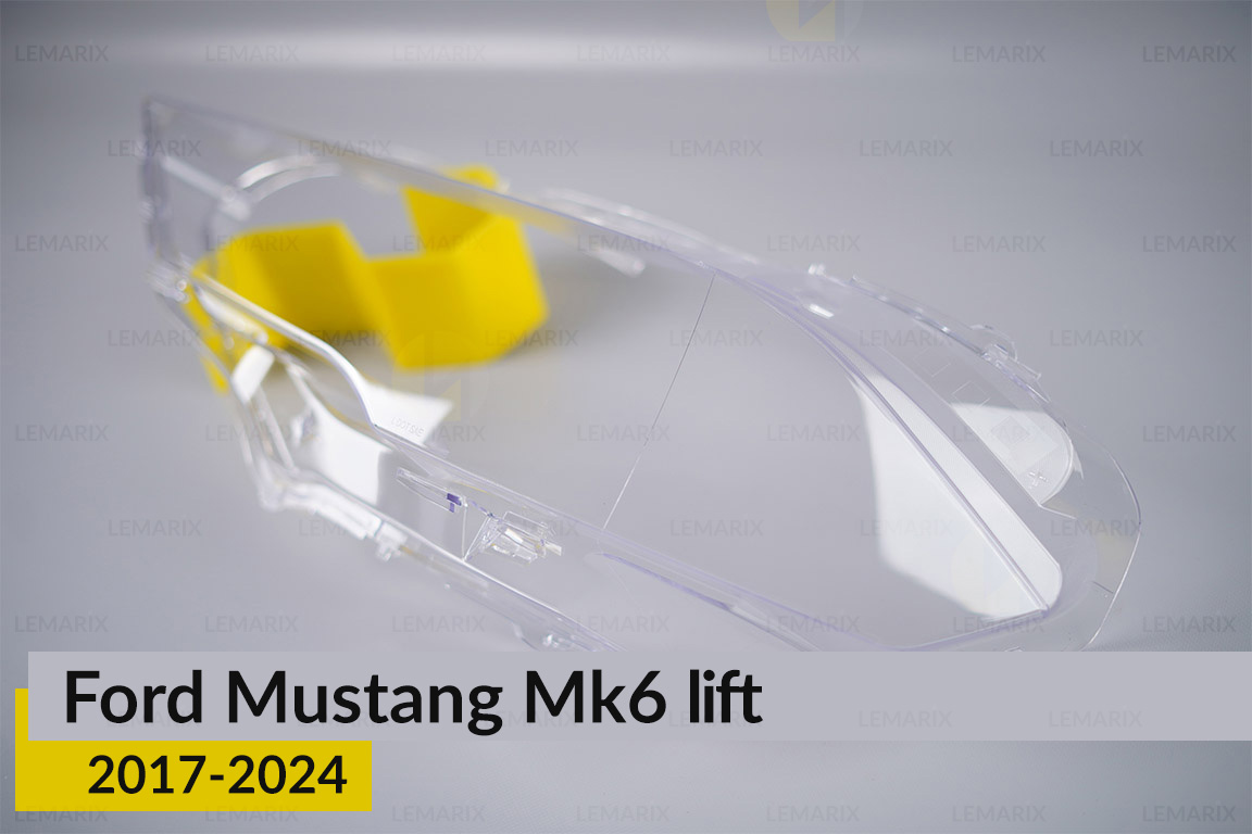 Стекло фары Ford Mustang Mk6 (2017-2024) рест левое