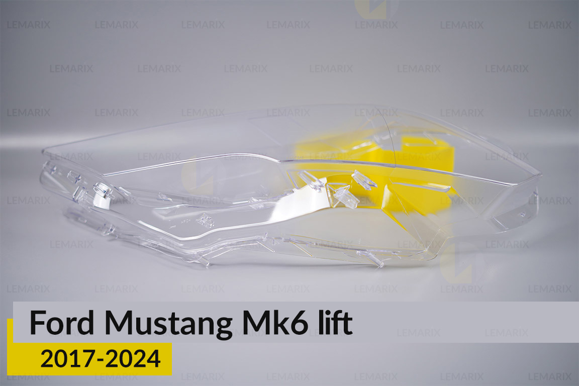 Стекло фары Ford Mustang Mk6 (2017-2024) рест левое