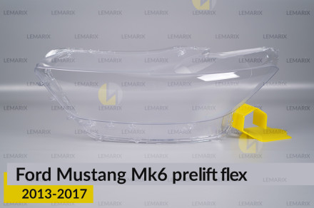 Скло фари Ford Mustang Mk6 (2013-2017) виступ дорест ліве