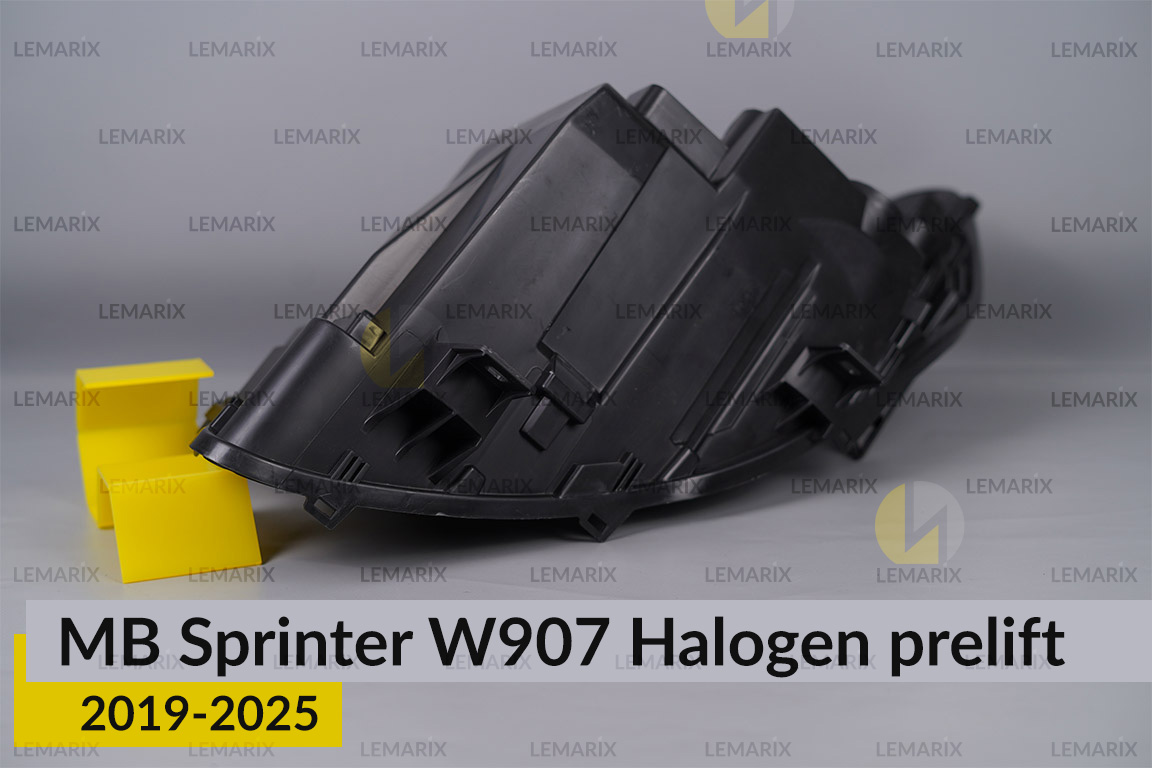 Корпус фары Mercedes-Benz Sprinter W907 Halogen (2019-2026) дорест правый