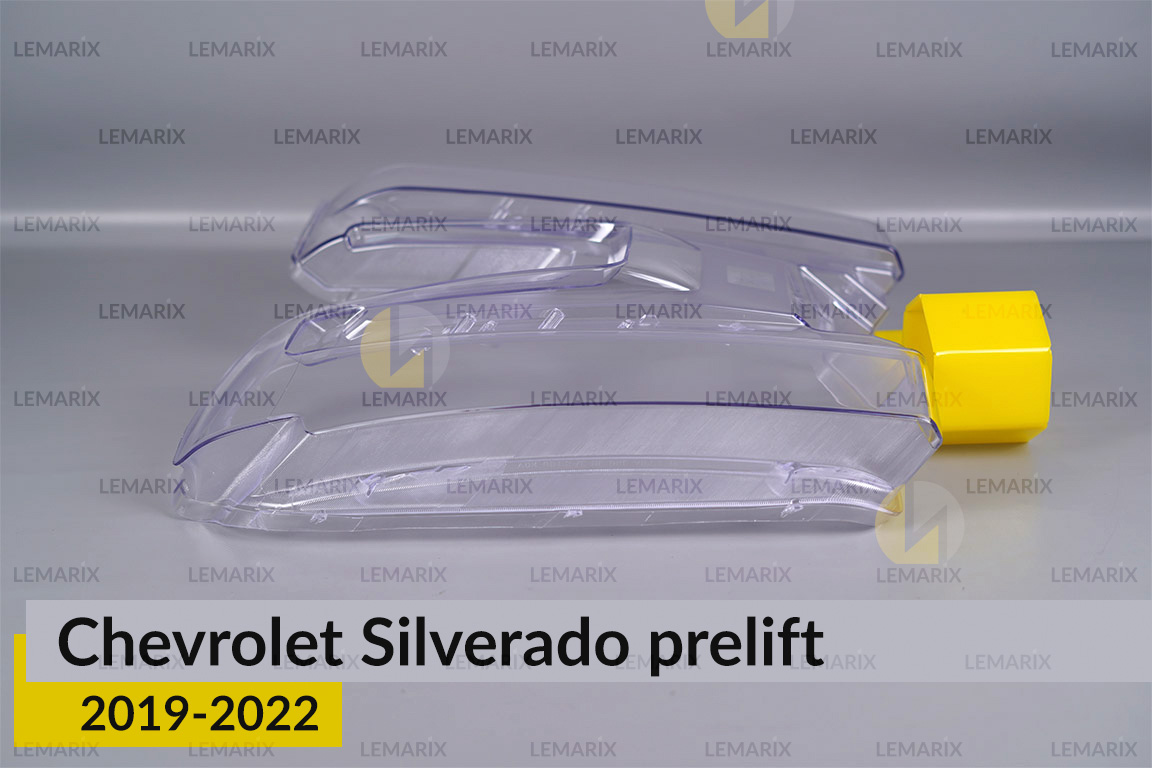 Стекло фары Chevrolet Silverado (2019-2022) дорест левое