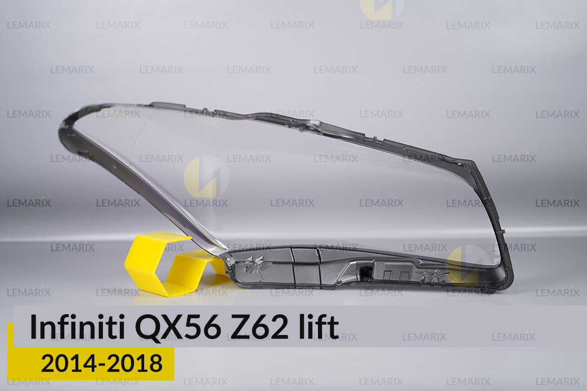 Скло фари Infiniti QX56 Z62 (2014-2018) рест ліве