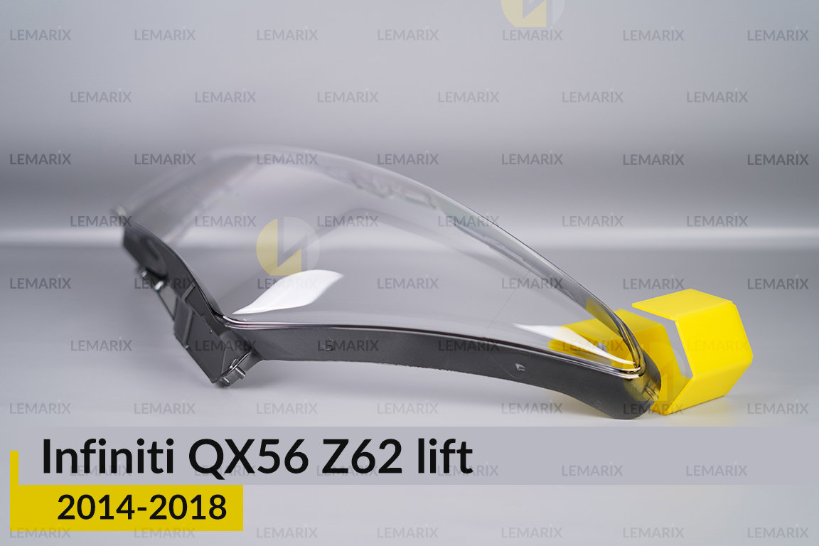 Скло фари Infiniti QX56 Z62 (2014-2018) рест ліве