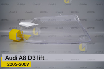 Стекло фары Audi A8 D3 (2005-2009) рест правое