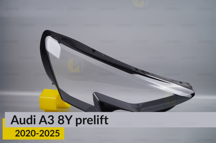 Скло фари Audi A3 8Y (2020-2026) дорест праве