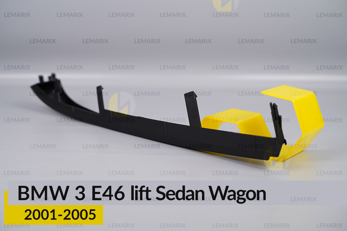 Зовнішня накладка пластикова під фару BMW 3 E46 Sedan Wagon (2001-2005) рест ліва