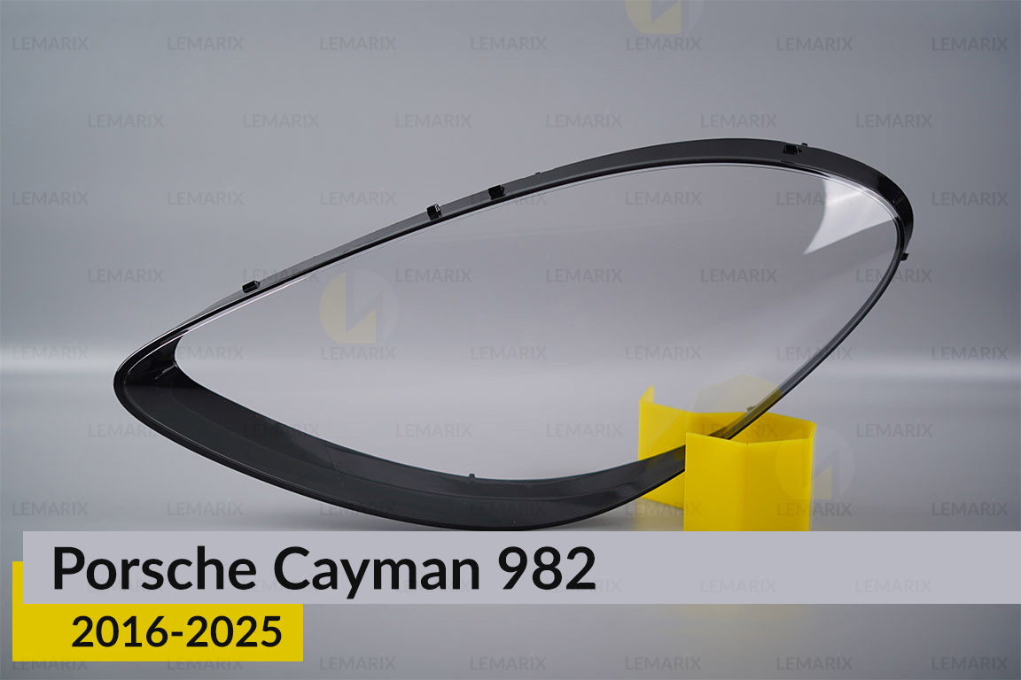 Стекло фары Porsche Cayman 982 (2016-2025) левое