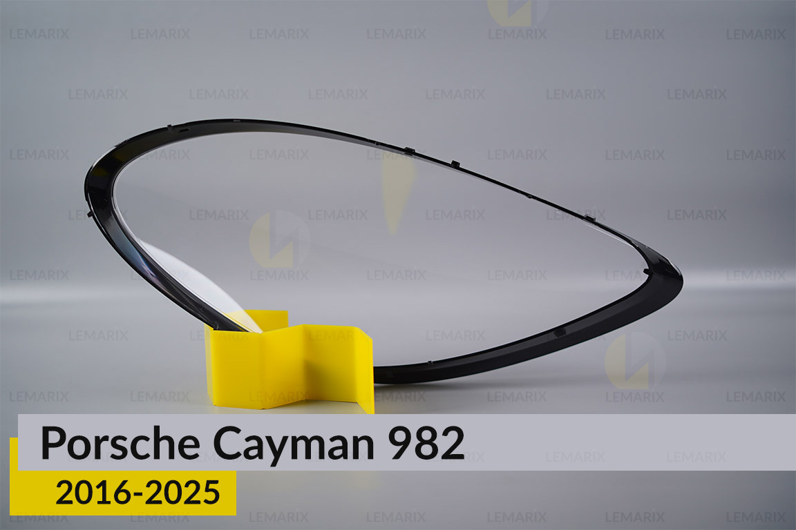 Стекло фары Porsche Cayman 982 (2016-2025) левое