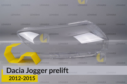Скло фари Dacia Jogger (2012-2015) дорест праве