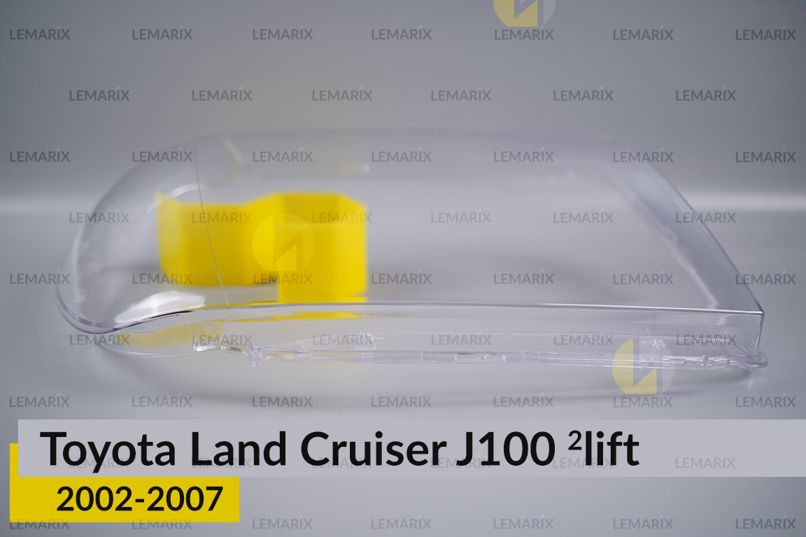 Скло фари Toyota Land Cruiser J100 (2002-2007) 2 рест праве