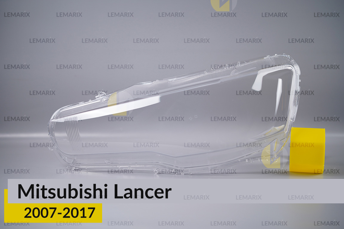 Стекло фары Mitsubishi Lancer (2007-2017) левое