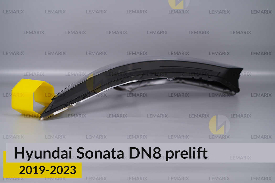 Скло фари Hyundai Sonata DN8 (2019-2023) дорест ліве