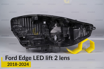 Корпус фари Ford Edge LED 2 лінзи (2018-2024) рест правий