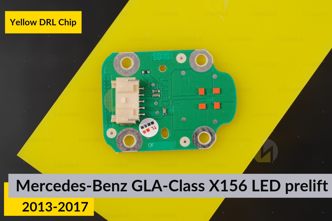 Красные LED DRL чипы дхо плата Mercedes-Benz GLA-Class X156 LED (2013-2017) дорест (2 шт.)