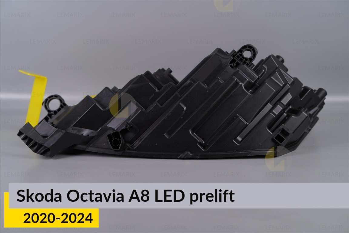 Корпус фары Skoda Octavia A8 LED (2020-2024) дорест правый