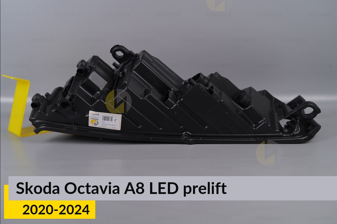 Корпус фары Skoda Octavia A8 LED (2020-2024) дорест правый
