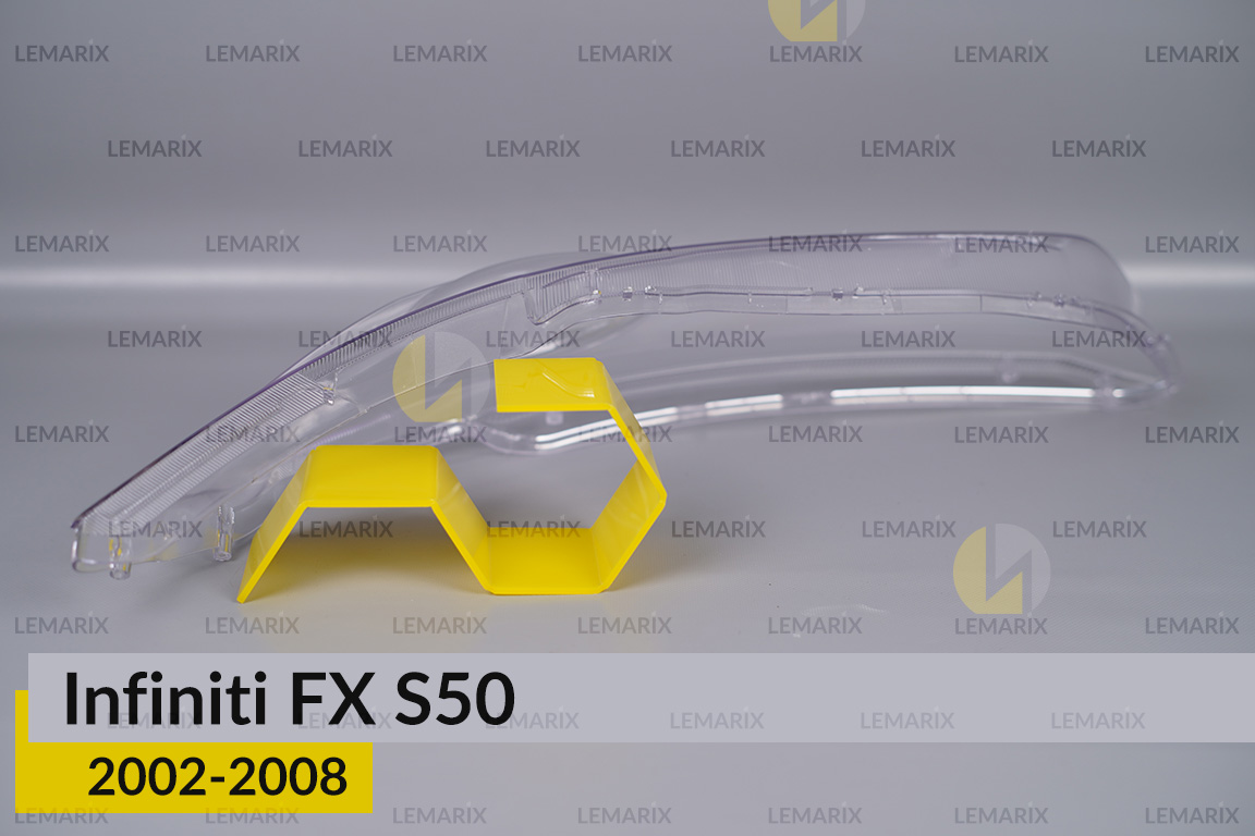 Стекло фары Infiniti FX S50 (2002-2008) левое