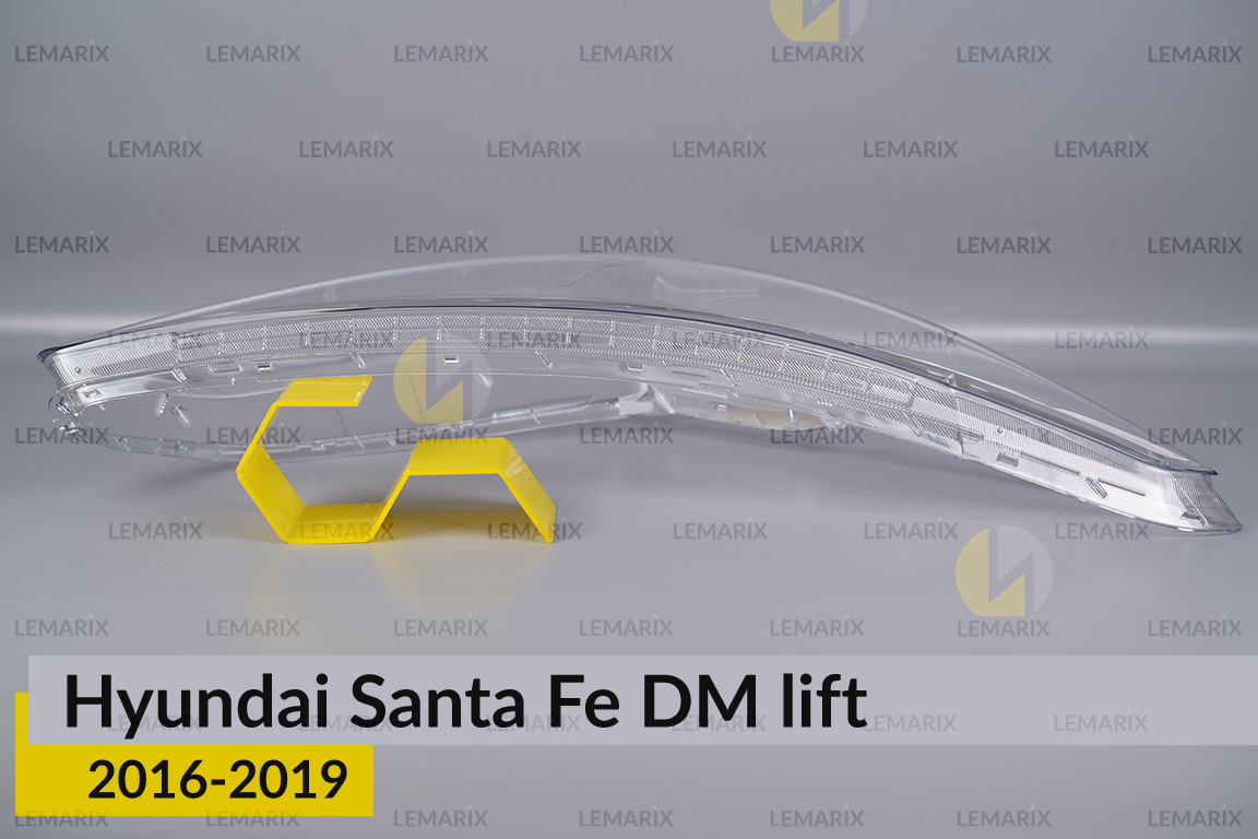 Скло фари Hyundai Santa Fe DM (2016-2019) рест праве