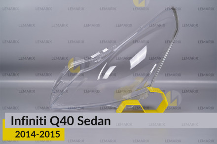 Стекло фары Infiniti Q40 Sedan (2014-2015) левое