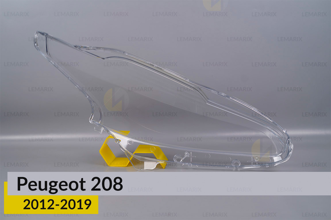 Стекло фары Peugeot 208 (2012-2019) левое