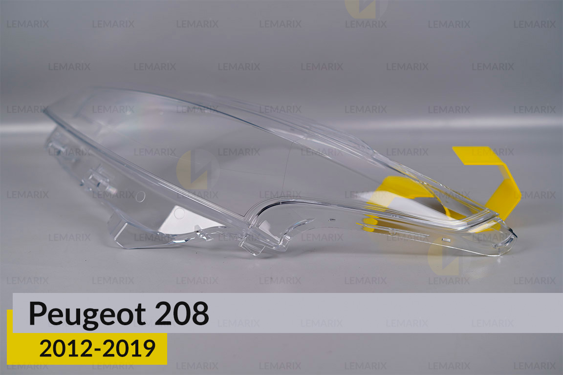 Стекло фары Peugeot 208 (2012-2019) левое