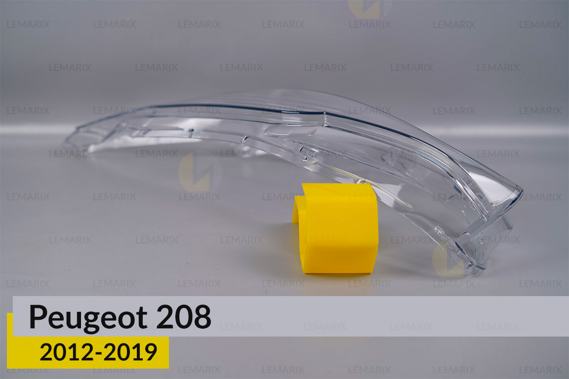 Стекло фары Peugeot 208 (2012-2019) левое