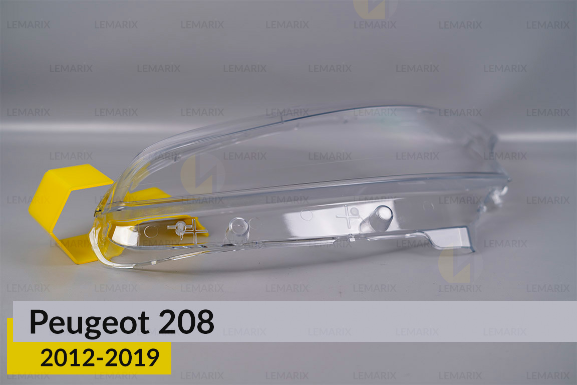 Стекло фары Peugeot 208 (2012-2019) левое