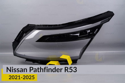 Скло фари Nissan Pathfinder R53 (2021-2025) дорест ліве