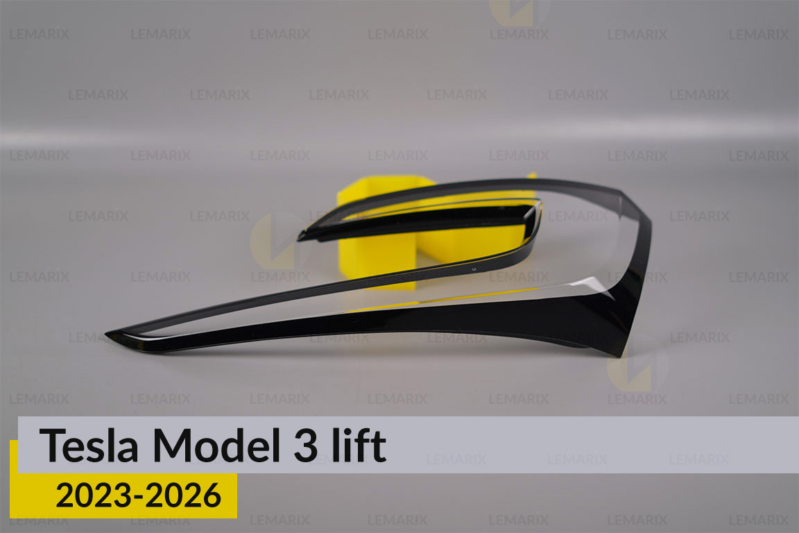 Скло заднього ліхтаря внутрішнє в кришці багажника Tesla Model 3 (2023-2026) рест ліве