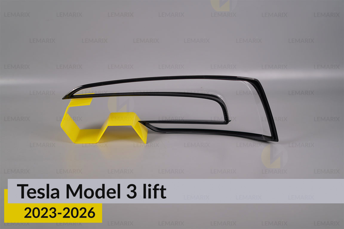 Скло заднього ліхтаря внутрішнє в кришці багажника Tesla Model 3 (2023-2026) рест ліве