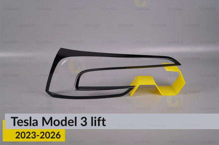 Скло заднього ліхтаря внутрішнє в кришці багажника Tesla Model 3 (2023-2026) рест ліве