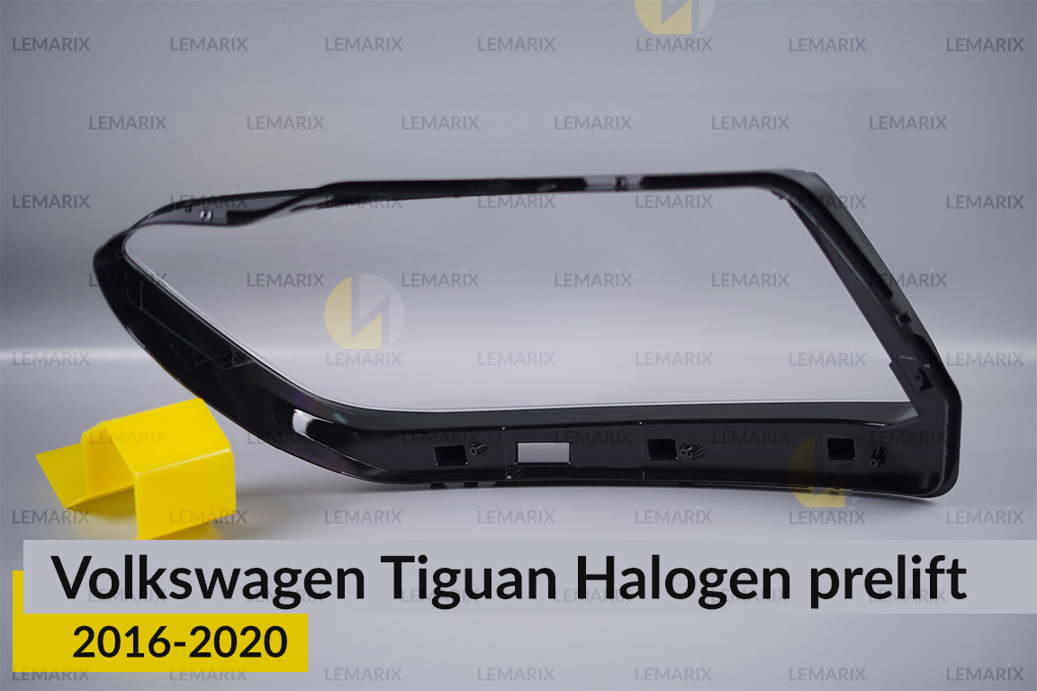 Скло фари VW Volkswagen Tiguan Halogen (2016-2020) дорест ліве