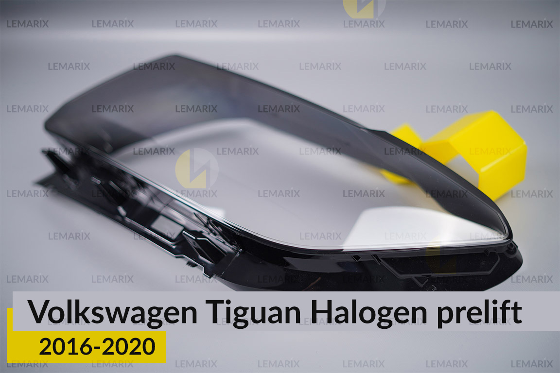 Скло фари VW Volkswagen Tiguan Halogen (2016-2020) дорест ліве