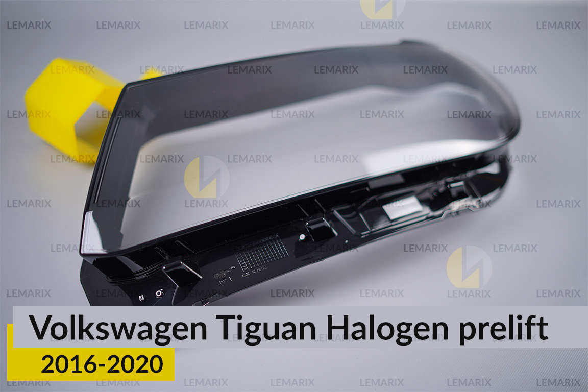 Скло фари VW Volkswagen Tiguan Halogen (2016-2020) дорест ліве