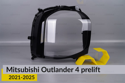 Скло фари Mitsubishi Outlander 4 (2021-2026) дорест праве
