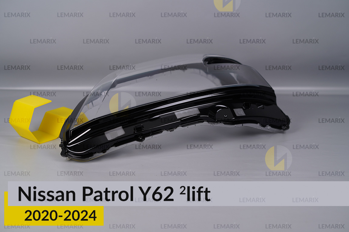 Скло фари Nissan Patrol Y62 (2020-2024) 2 рест ліве