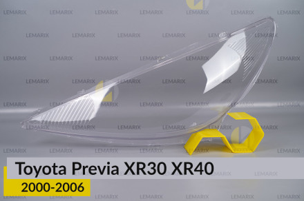 Скло фари Toyota Previa XR30 XR40 (2000-2006) ліве