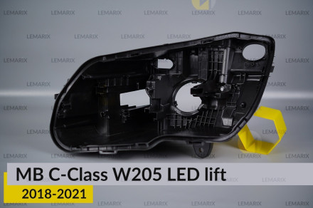 Корпус фари Mercedes-Benz C-Class W205 LED (2018-2021) рест лівий