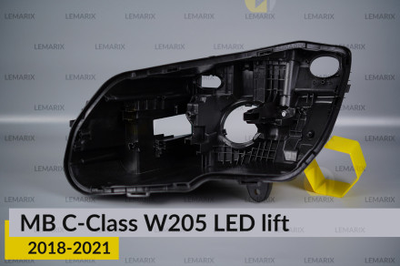 Корпус фари Mercedes-Benz C-Class W205 LED (2018-2021) рест лівий