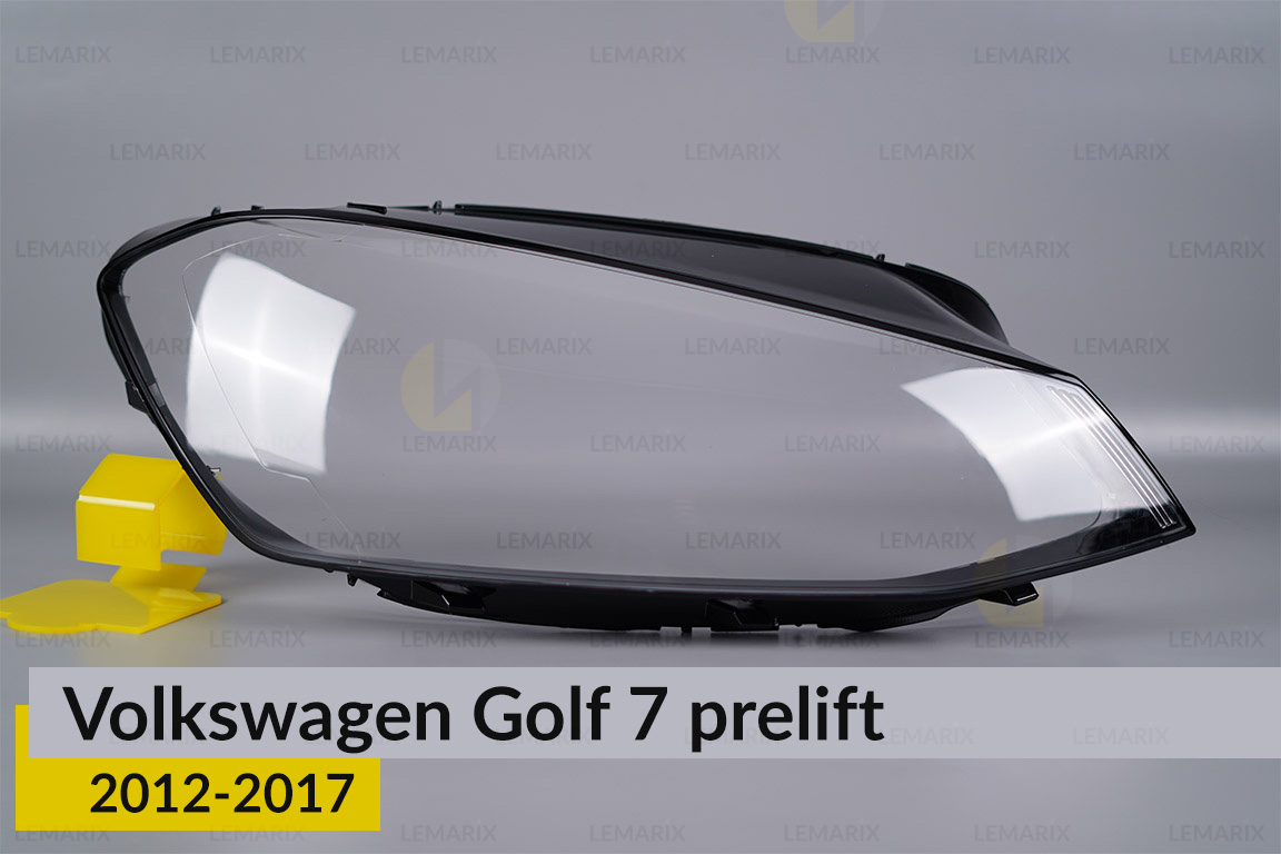 Стекло фары VW Volkswagen Golf 7 (2012-2017) полоски дорест правое