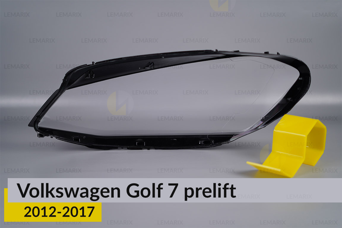 Стекло фары VW Volkswagen Golf 7 (2012-2017) полоски дорест правое