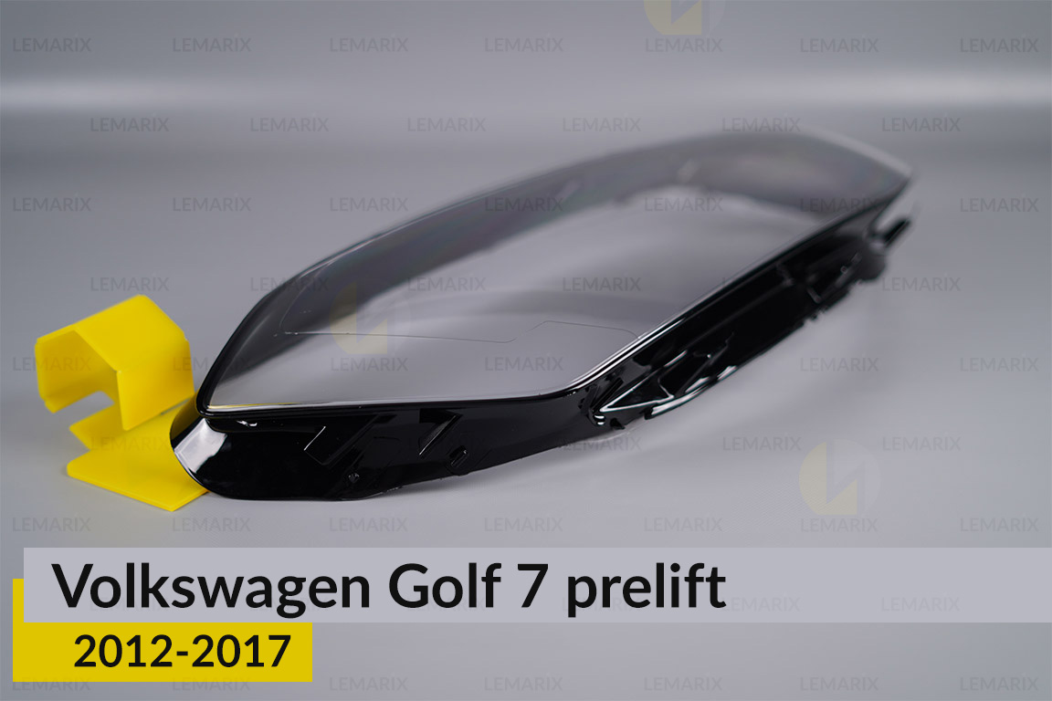 Стекло фары VW Volkswagen Golf 7 (2012-2017) полоски дорест правое