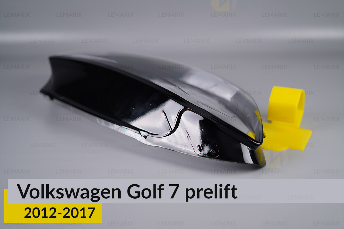 Стекло фары VW Volkswagen Golf 7 (2012-2017) полоски дорест правое